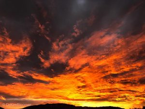 fiery March NM sunrise