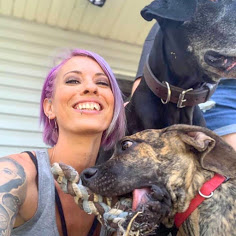 Breanne Altherr and Great Danes