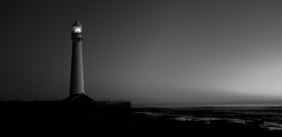 lighthouse in the dark