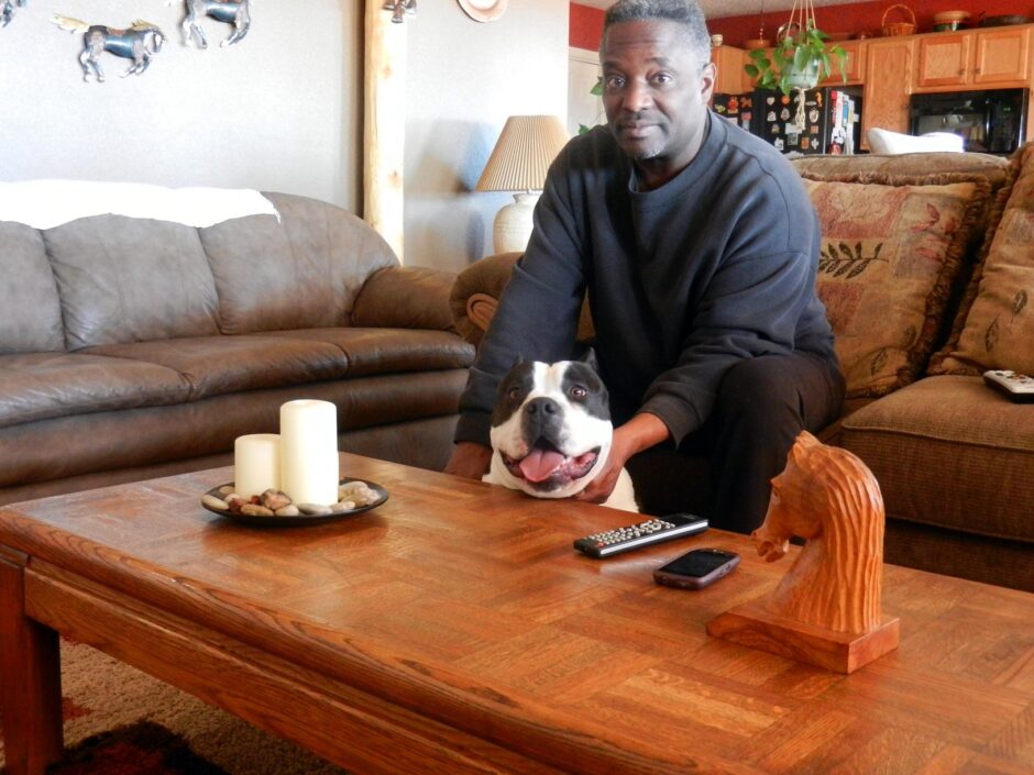 A man and his dog